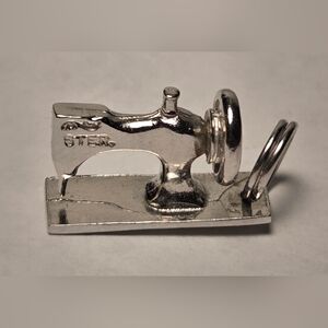Sterling Silver Sewing Machine Charm